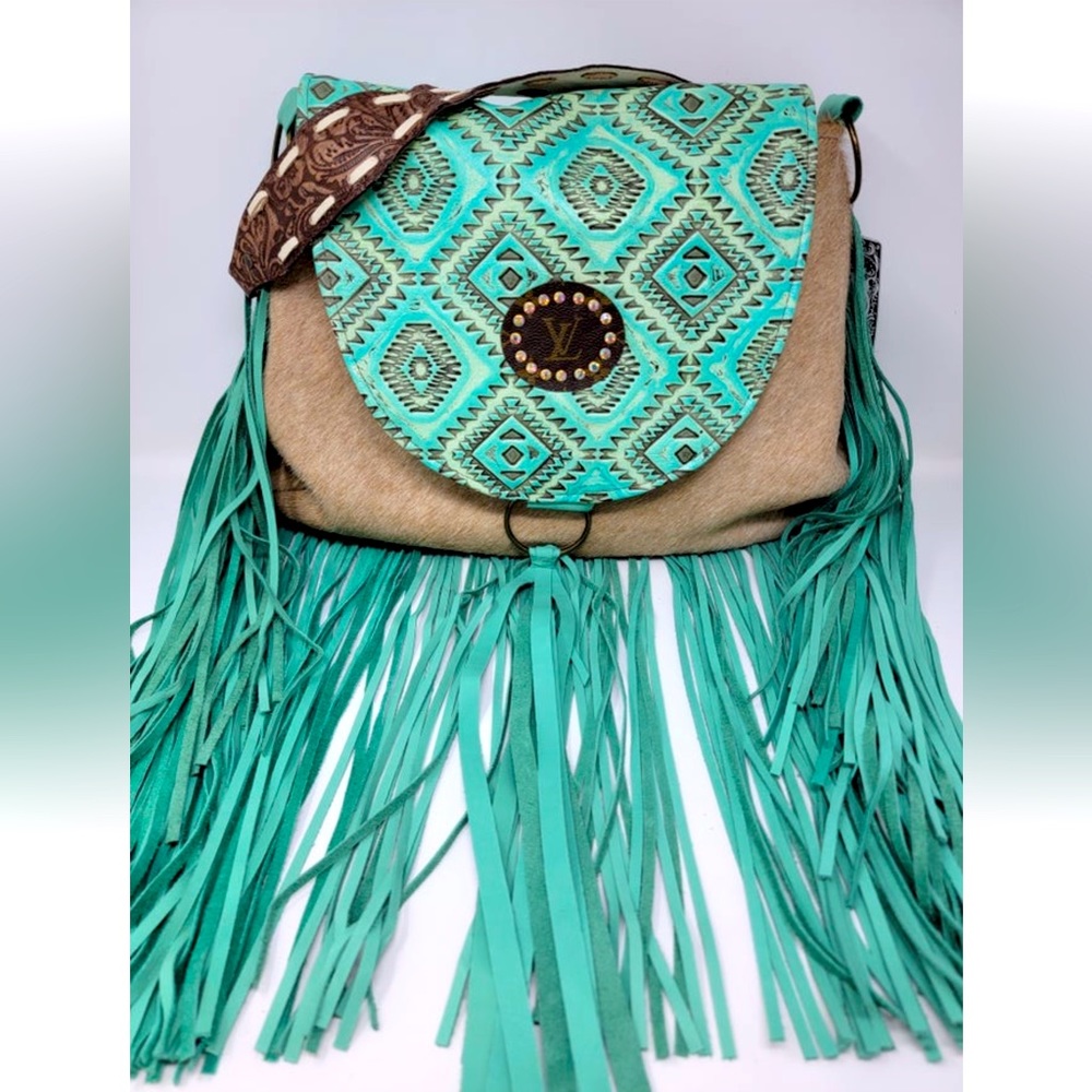 Keep it Gypsy LV Hair on hide Tassel bag